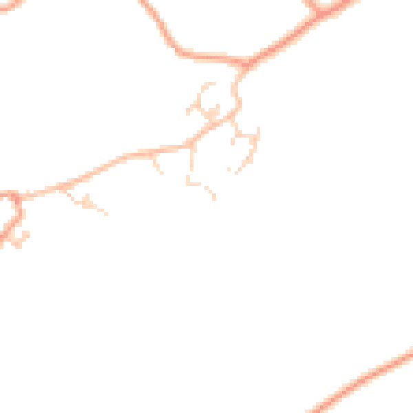 Daytime road noise heatmap for TN27 8AD