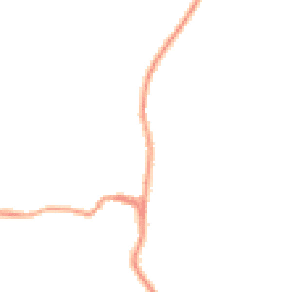Night-time road noise heatmap for TN27 8AG