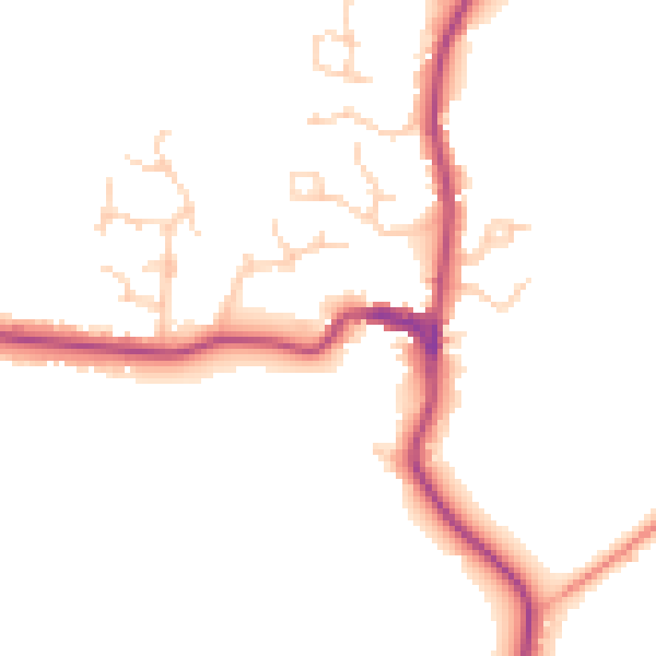Daytime road noise heatmap for TN27 8AJ