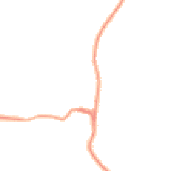 Night-time road noise heatmap for TN27 8AT