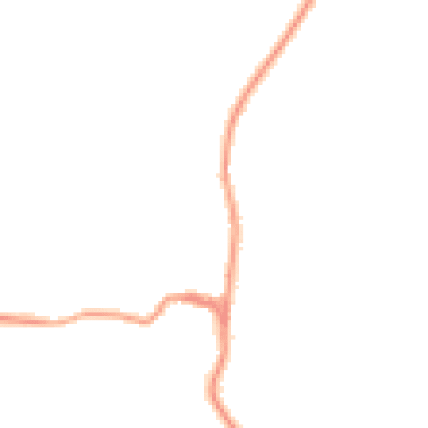 Night-time road noise heatmap for TN27 8AX
