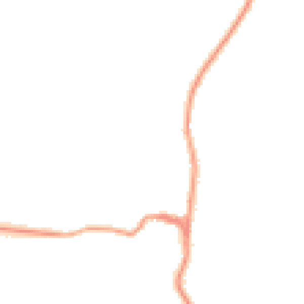 Night-time road noise heatmap for TN27 8AY