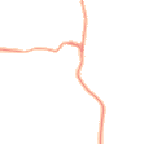 Night-time road noise heatmap for TN27 8DD