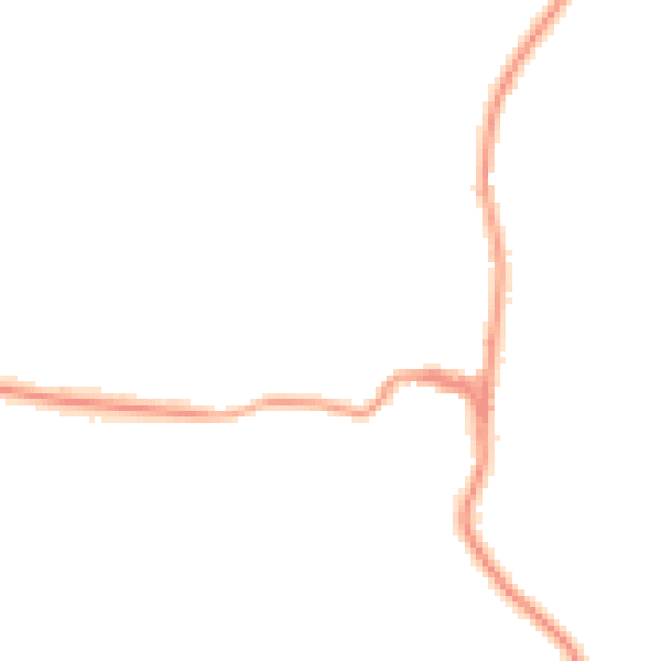 Night-time road noise heatmap for TN27 8EA