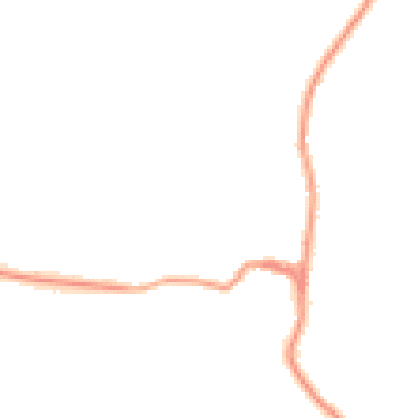 Night-time road noise heatmap for TN27 8EB