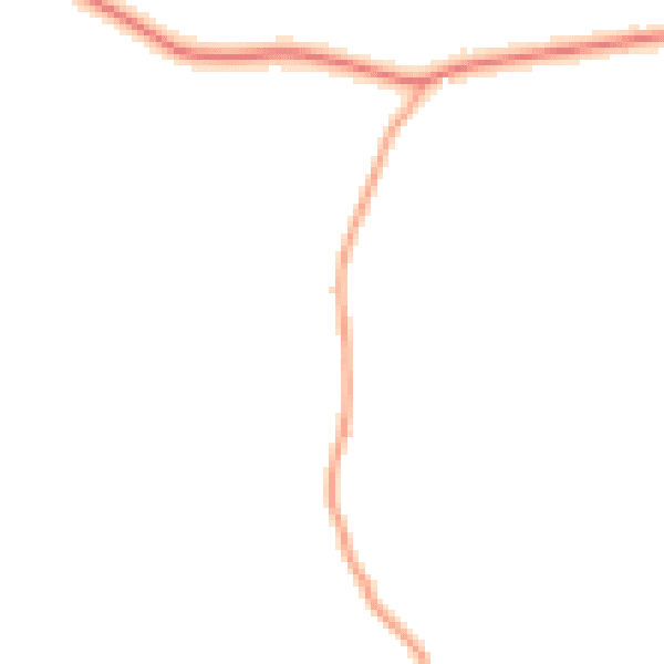 Daytime road noise heatmap for TN27 8ES