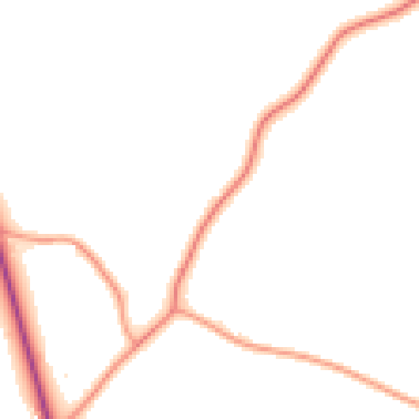 Daytime road noise heatmap for TN27 8JT