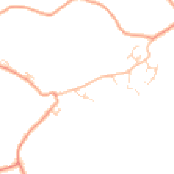 Daytime road noise heatmap for TN27 8NB