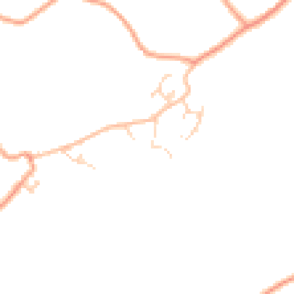 Daytime road noise heatmap for TN27 8NF