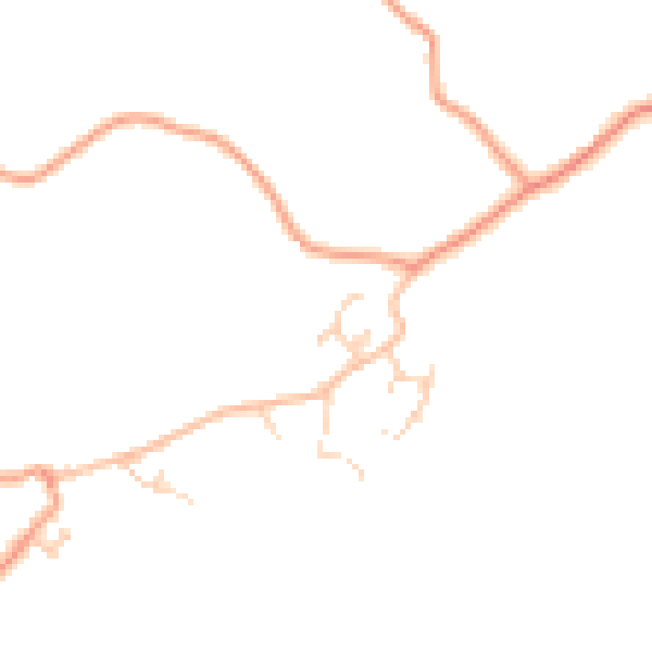 Daytime road noise heatmap for TN27 8NG