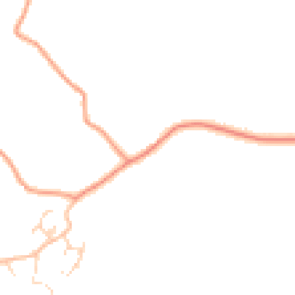 Daytime road noise heatmap for TN27 8NJ