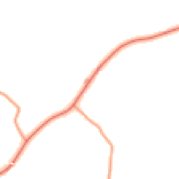 Daytime road noise heatmap for TN27 8PB