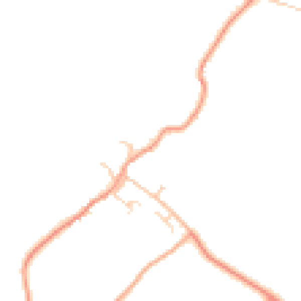 Daytime road noise heatmap for TN27 9AJ