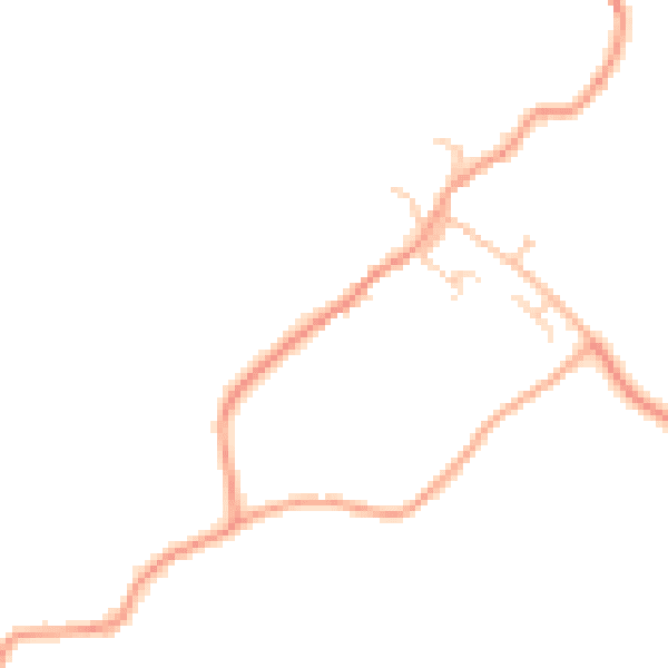 Daytime road noise heatmap for TN27 9DW