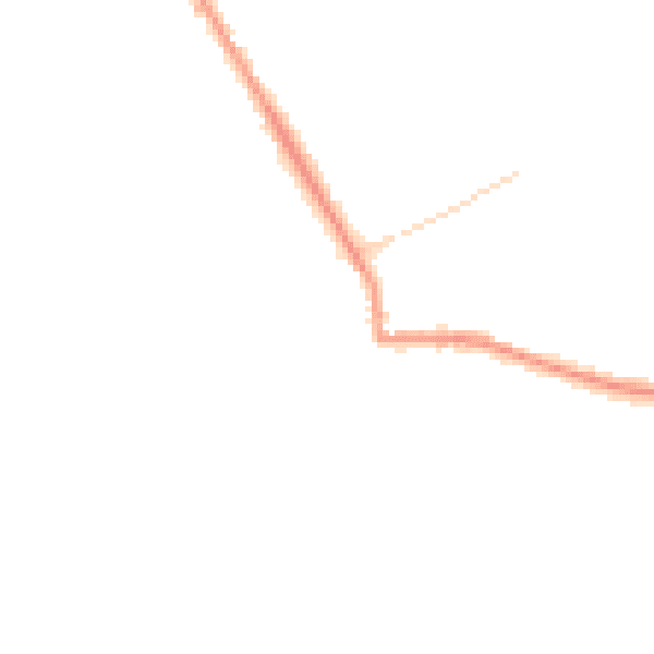 Night-time road noise heatmap for TN27 9NP