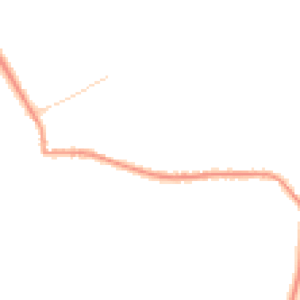 Night-time road noise heatmap for TN27 9SF