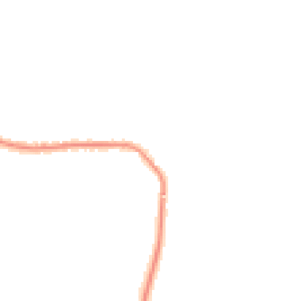 Night-time road noise heatmap for TN27 9TA