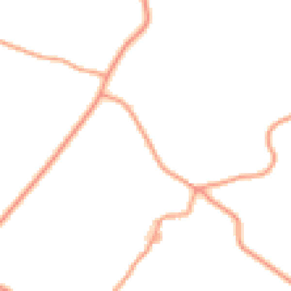 Daytime road noise heatmap for TN29 0EL