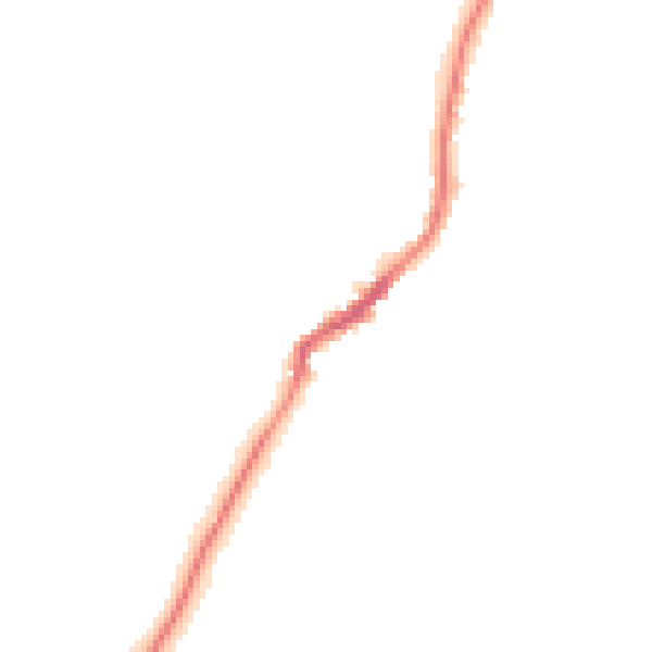 Night-time road noise heatmap for TN29 0NH