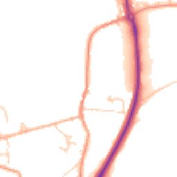 Daytime road noise heatmap for TN32 5AA