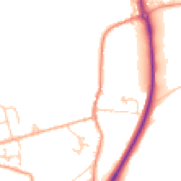 Daytime road noise heatmap for TN32 5BP