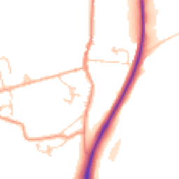 Daytime road noise heatmap for TN32 5BY