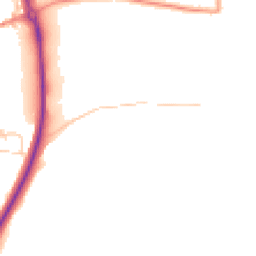 Daytime road noise heatmap for TN32 5NE
