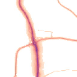 Daytime road noise heatmap for TN32 5PB