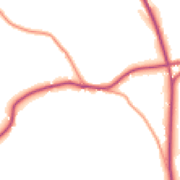 Daytime road noise heatmap for TN32 5QU