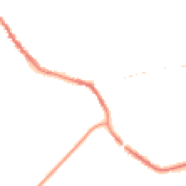 Night-time road noise heatmap for TN33 0AU