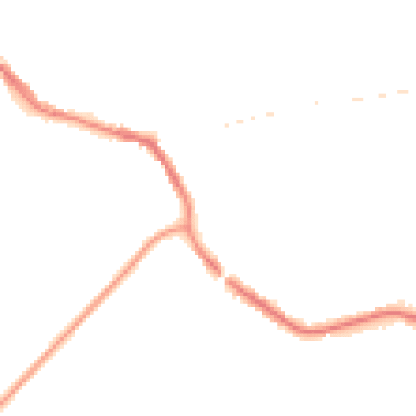 Night-time road noise heatmap for TN33 0AX