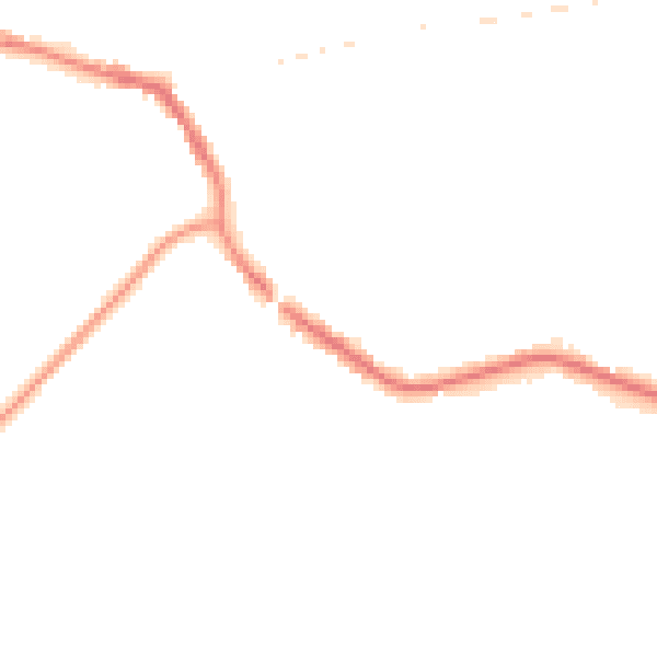 Night-time road noise heatmap for TN33 0BX