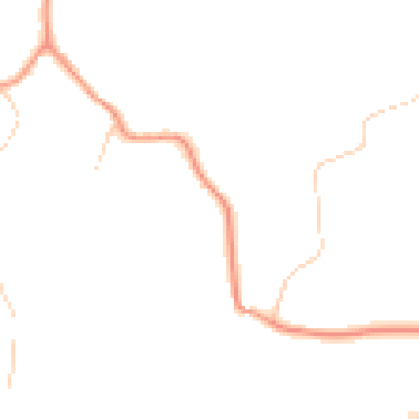 Daytime road noise heatmap for TN33 9AY