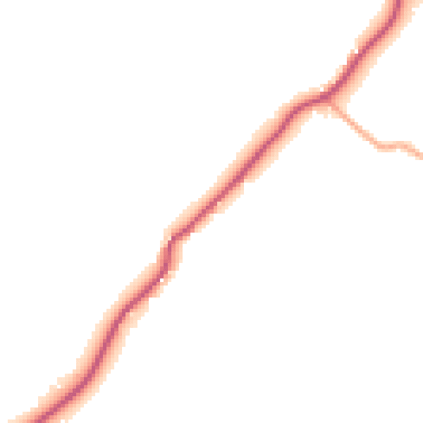 Daytime road noise heatmap for TN33 9EH