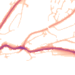 Daytime road noise heatmap for TN38 0AR