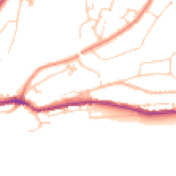 Daytime road noise heatmap for TN38 0AY