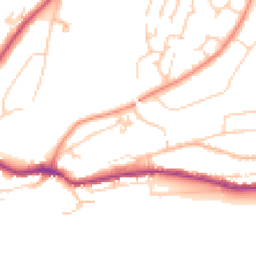 Daytime road noise heatmap for TN38 0BF