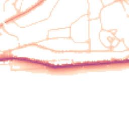 Daytime road noise heatmap for TN38 0BN