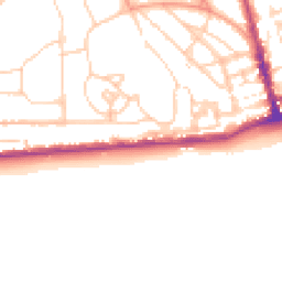 Daytime road noise heatmap for TN38 0BQ