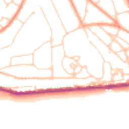 Daytime road noise heatmap for TN38 0BW