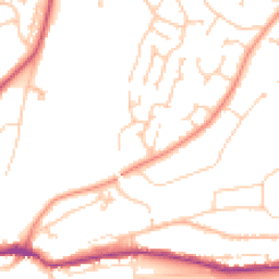Daytime road noise heatmap for TN38 0PW