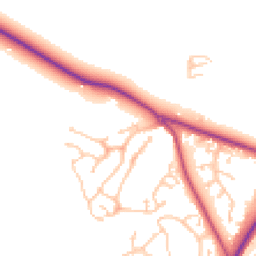 Daytime road noise heatmap for TN38 8EL