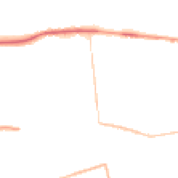 Night-time road noise heatmap for TN39 3QY