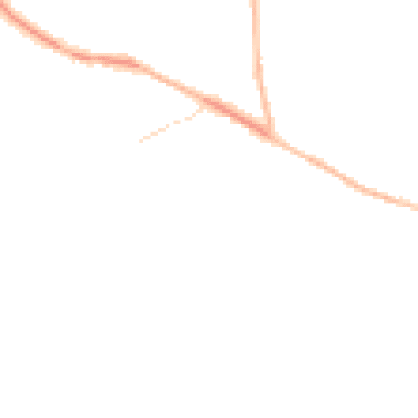 Night-time road noise heatmap for TN6 2XW