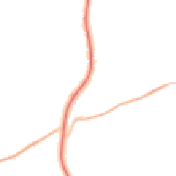 Night-time road noise heatmap for TN6 3PH