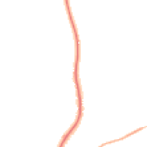 Night-time road noise heatmap for TN6 3PS