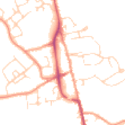 Daytime road noise heatmap for TN8 5AT