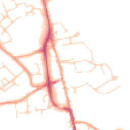Daytime road noise heatmap for TN8 5BA