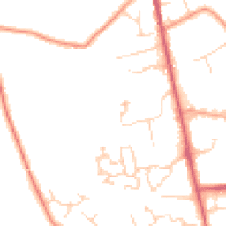 Daytime road noise heatmap for TN8 6FE