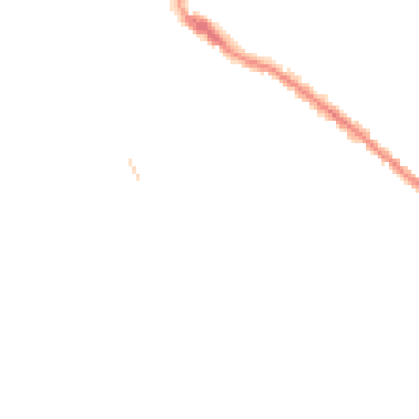 Night-time road noise heatmap for TQ1 3PT